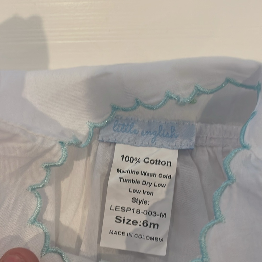 Little English Embroidered Top, 6month - Picture 4 of 4
